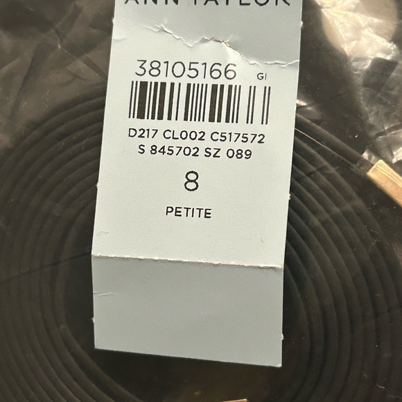 Ann Taylor Black Asymmetrical Polka Dot Dress - Picture 4 of 5